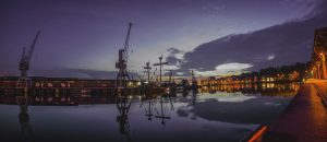 Lübeck alter hafen Nightshot Langzeitbelichtung